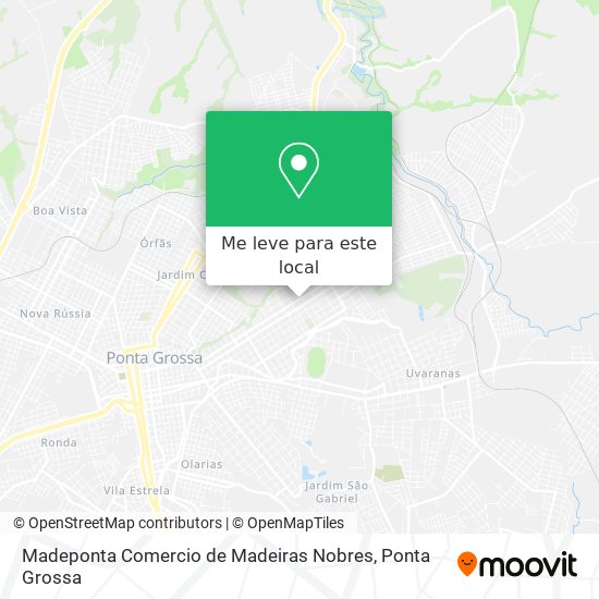 Madeponta Comercio de Madeiras Nobres mapa