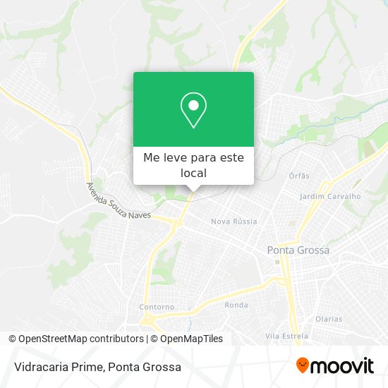 Vidracaria Prime mapa