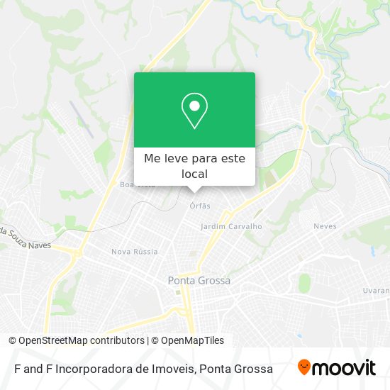 F and F Incorporadora de Imoveis mapa