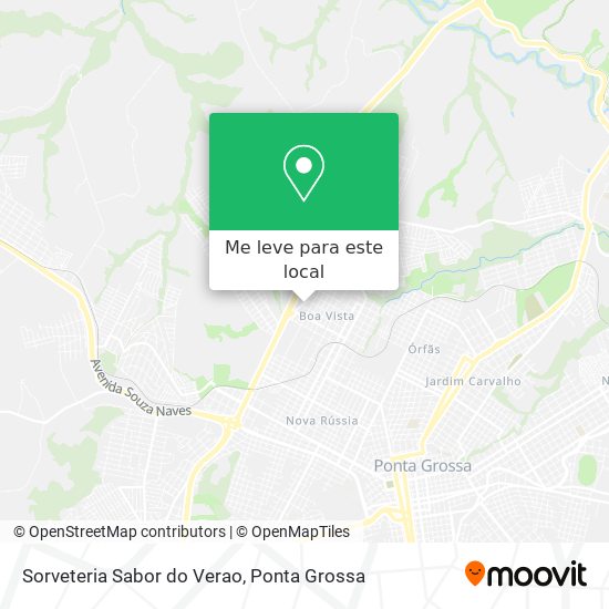 Sorveteria Sabor do Verao mapa