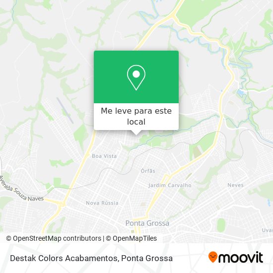 Destak Colors Acabamentos mapa