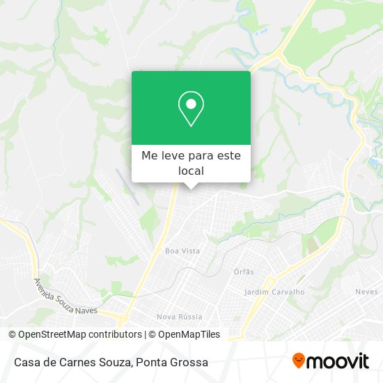 Casa de Carnes Souza mapa