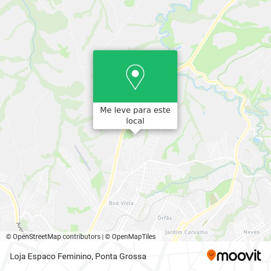 Loja Espaco Feminino mapa