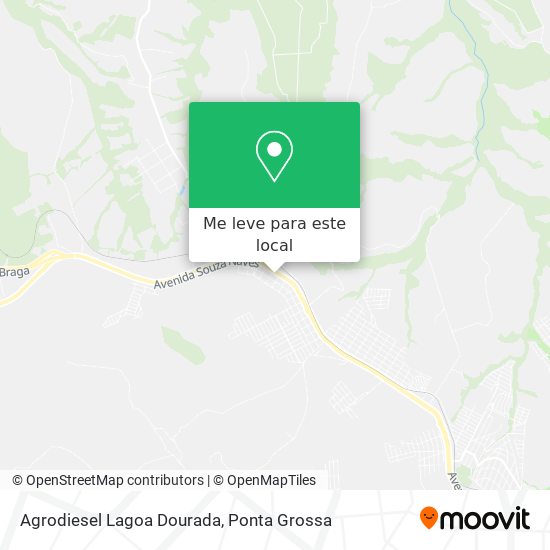 Agrodiesel Lagoa Dourada mapa