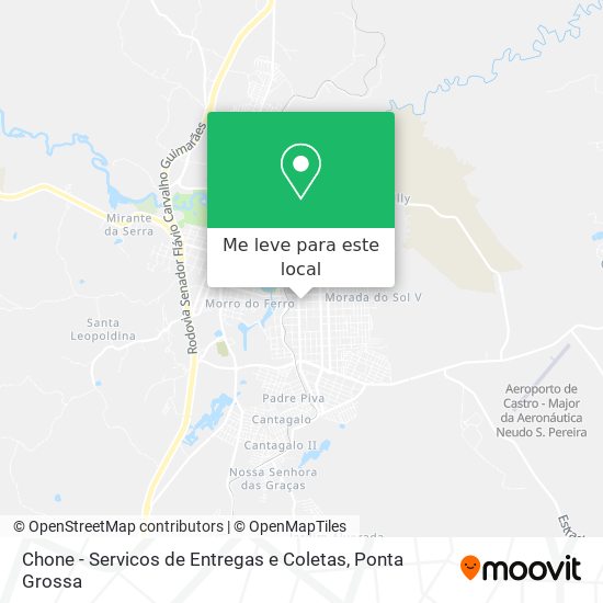 Chone - Servicos de Entregas e Coletas mapa