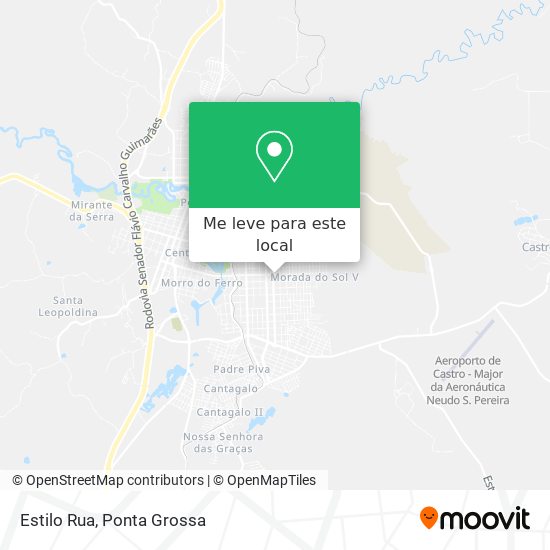 Estilo Rua mapa