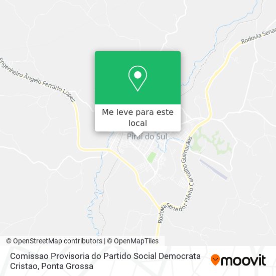 Comissao Provisoria do Partido Social Democrata Cristao mapa