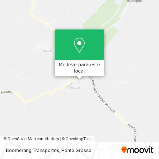 Boomerang Transportes mapa