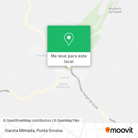 Garota Mimada mapa