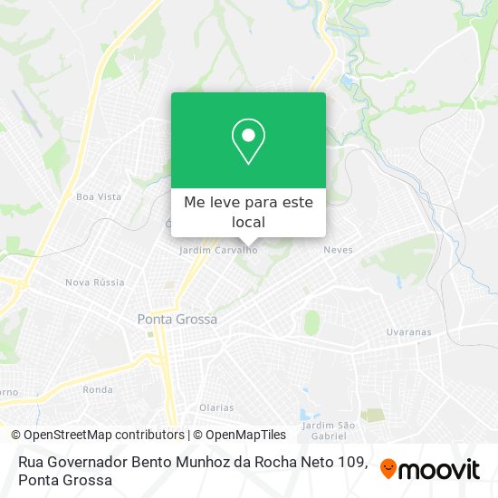 Rua Governador Bento Munhoz da Rocha Neto 109 mapa