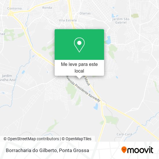 Borracharia do Gilberto mapa
