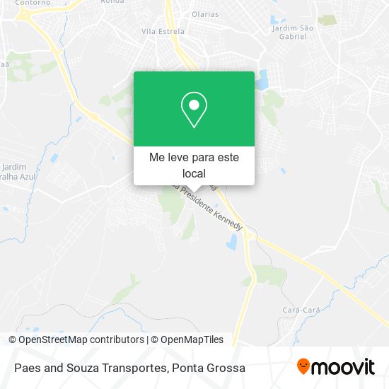 Paes and Souza Transportes mapa