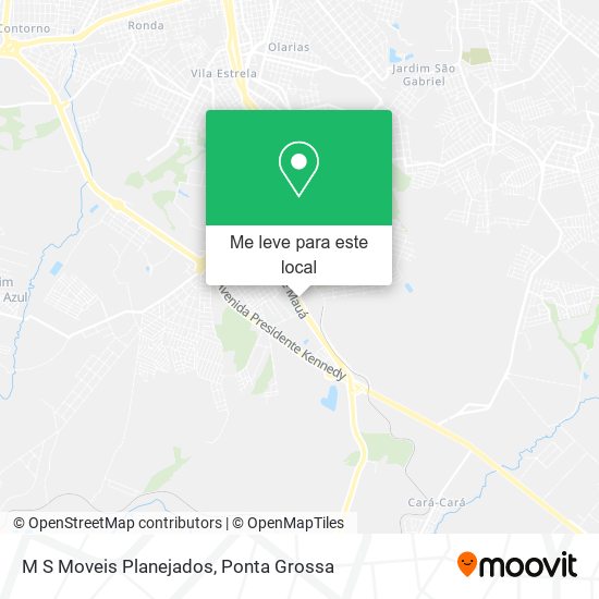 M S Moveis Planejados mapa