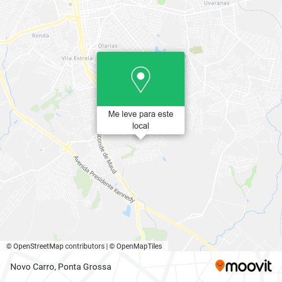 Novo Carro mapa