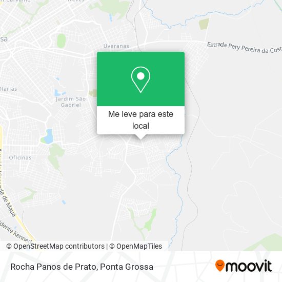 Rocha Panos de Prato mapa