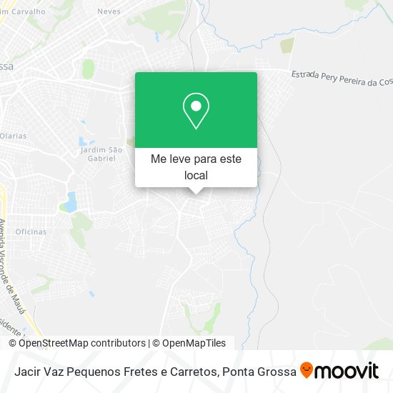 Jacir Vaz Pequenos Fretes e Carretos mapa