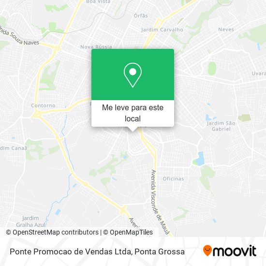 Ponte Promocao de Vendas Ltda mapa