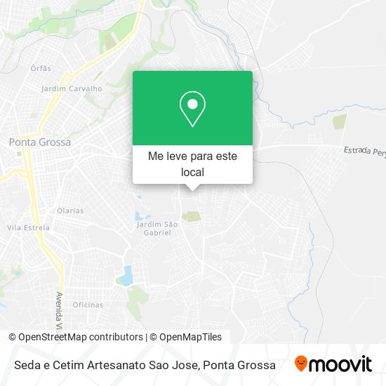 Seda e Cetim Artesanato Sao Jose mapa