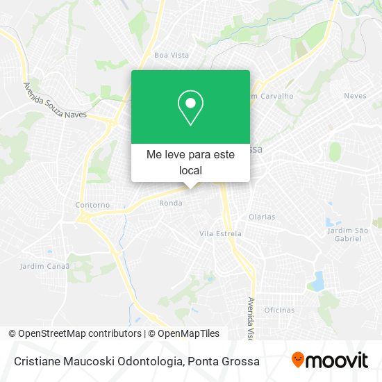 Cristiane Maucoski Odontologia mapa