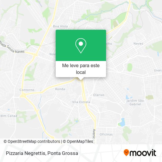 Pizzaria Negrettis mapa