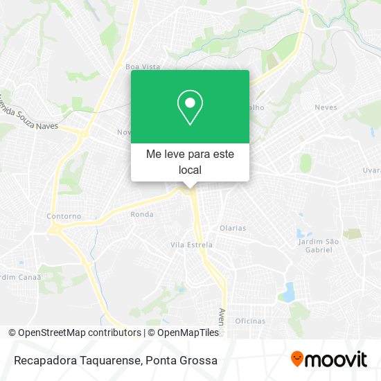 Recapadora Taquarense mapa
