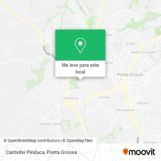 Cantinho Pinduca mapa