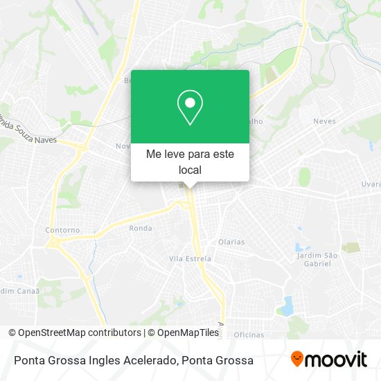 Ponta Grossa Ingles Acelerado mapa