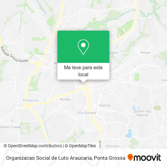 Organizacao Social de Luto Araucaria mapa