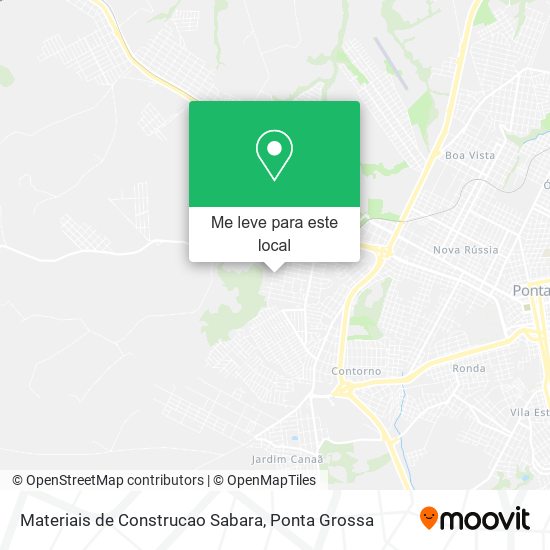 Materiais de Construcao Sabara mapa