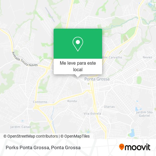 Porks Ponta Grossa mapa