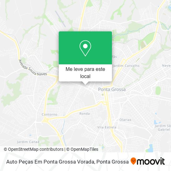 Auto Peças Em Ponta Grossa Vorada mapa