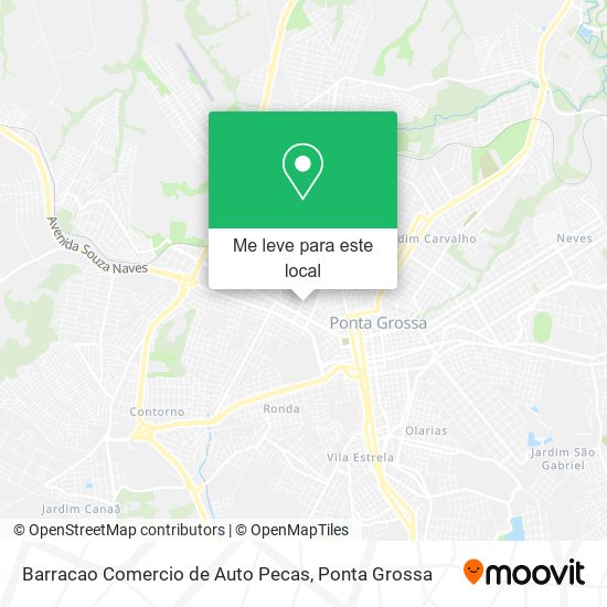 Barracao Comercio de Auto Pecas mapa