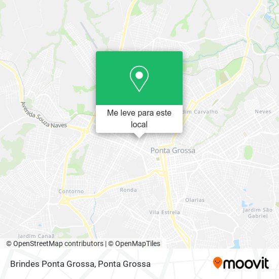 Brindes Ponta Grossa mapa