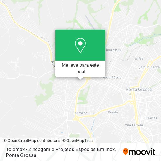 Tolemax - Zincagem e Projetos Especias Em Inox mapa