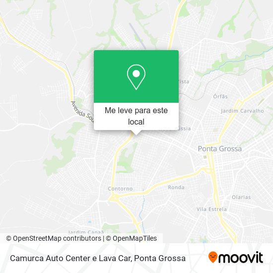 Camurca Auto Center e Lava Car mapa