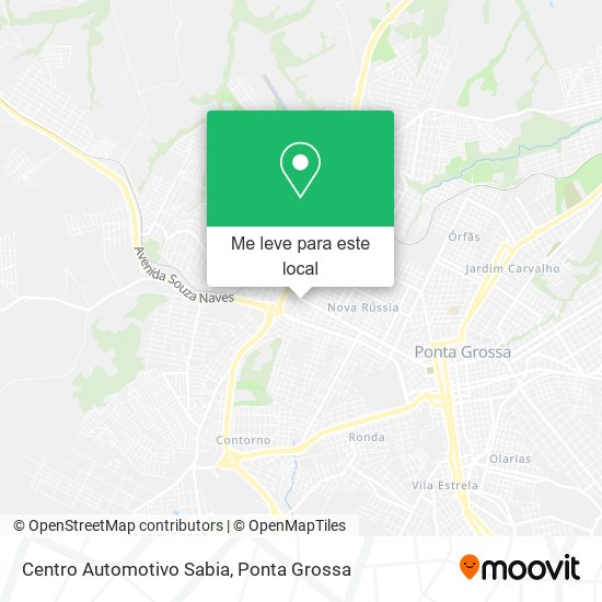 Centro Automotivo Sabia mapa