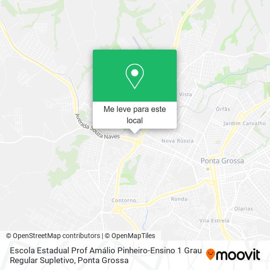 Escola Estadual Prof Amálio Pinheiro-Ensino 1 Grau Regular Supletivo mapa