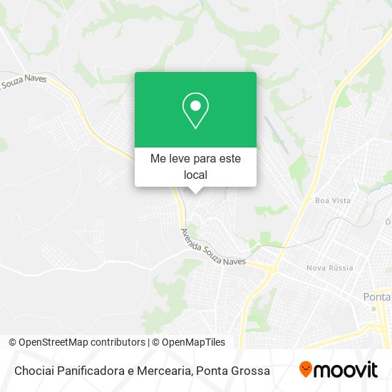 Chociai Panificadora e Mercearia mapa