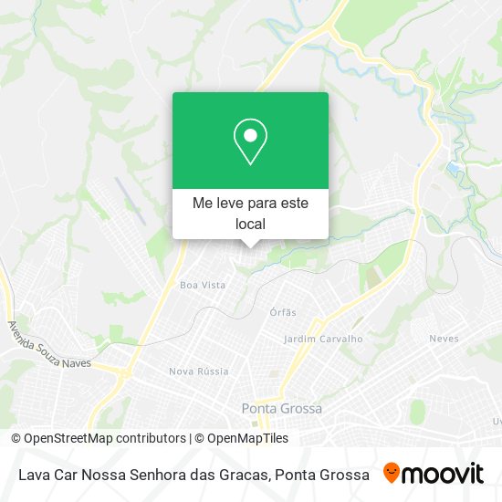 Lava Car Nossa Senhora das Gracas mapa