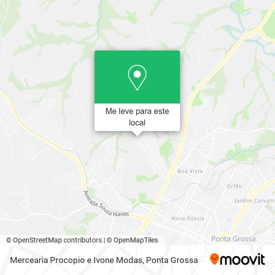 Mercearia Procopio e Ivone Modas mapa