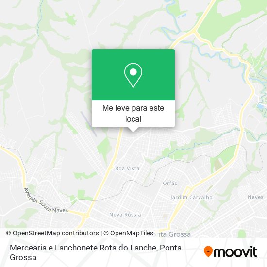 Mercearia e Lanchonete Rota do Lanche mapa