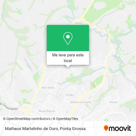 Matheus Martelinho de Ouro mapa