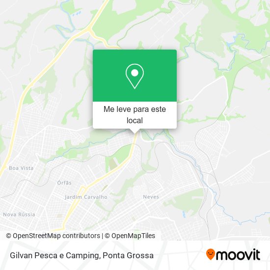 Gilvan Pesca e Camping mapa