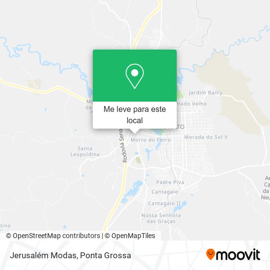 Jerusalém Modas mapa