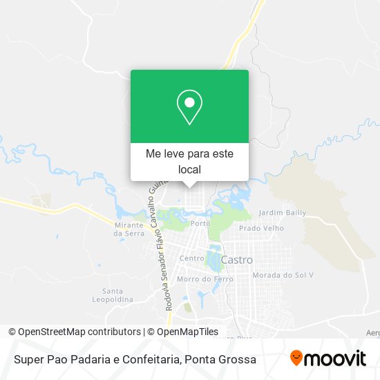 Super Pao Padaria e Confeitaria mapa