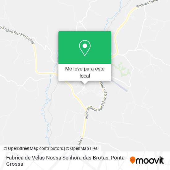 Fabrica de Velas Nossa Senhora das Brotas mapa