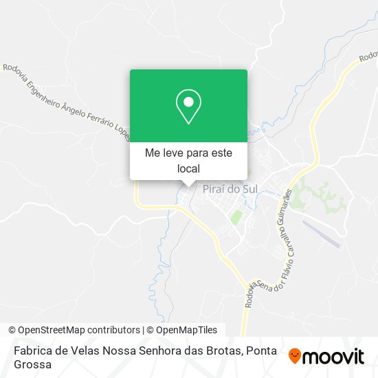 Fabrica de Velas Nossa Senhora das Brotas mapa