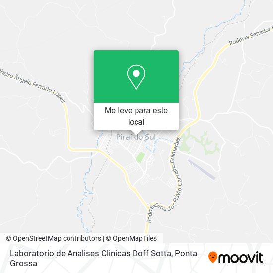 Laboratorio de Analises Clinicas Doff Sotta mapa