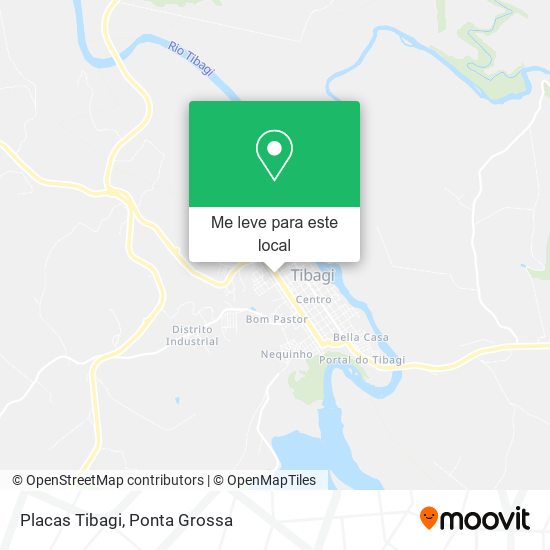 Placas Tibagi mapa