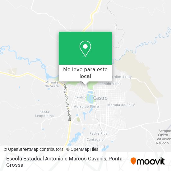 Escola Estadual Antonio e Marcos Cavanis mapa